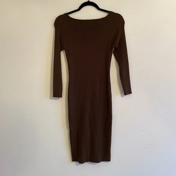 Midi Long Sleeve Sweater Dress - Picture 6 of 7